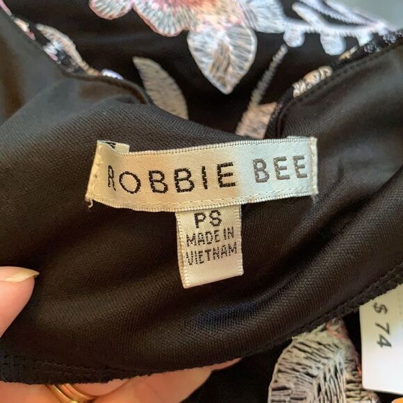 NWT Robbie Bee black embroidered summer dress - Picture 6 of 9